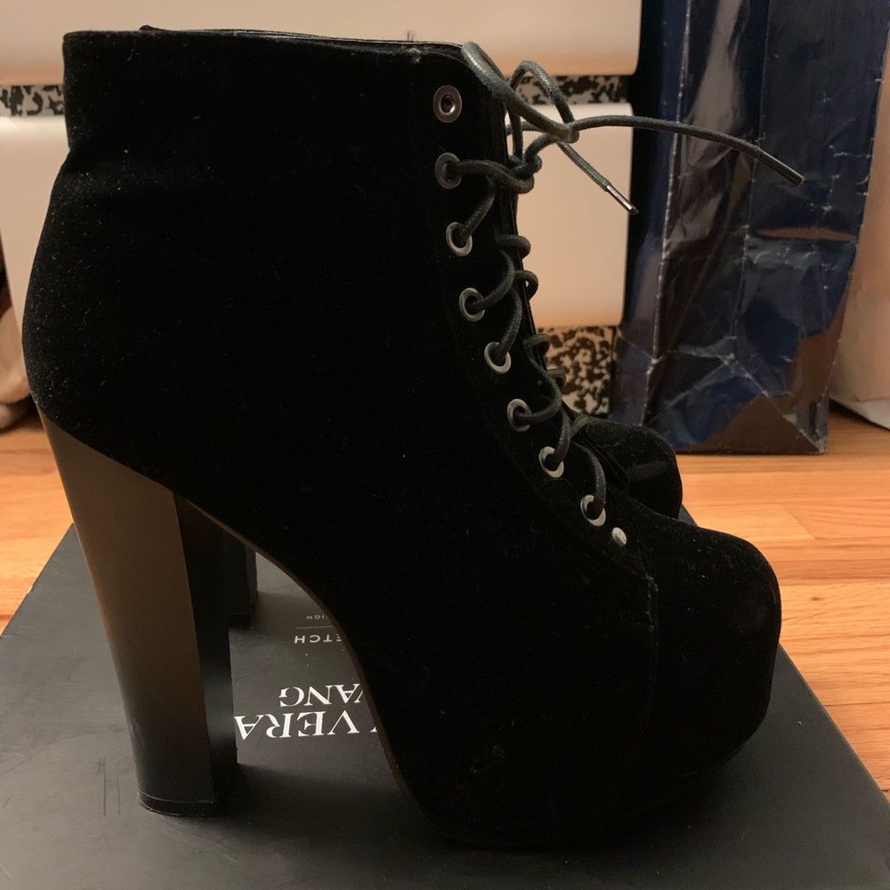 Black Delicacy Heeled Booties